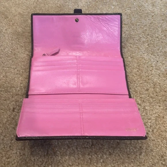 Vintage Coach Striped Multicolor Women's Wallet - Picture 4 of 4